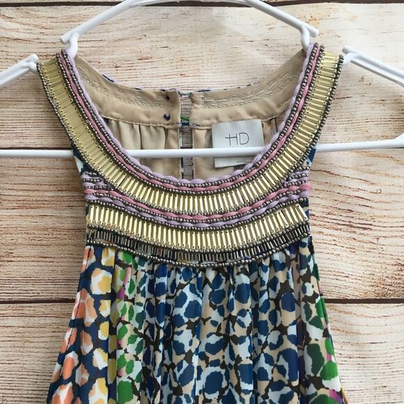 ANTHROPOLOGIE HD IN PARIS MAYACAMAS BEADED MAXI DRESS - Picture 8 of 15